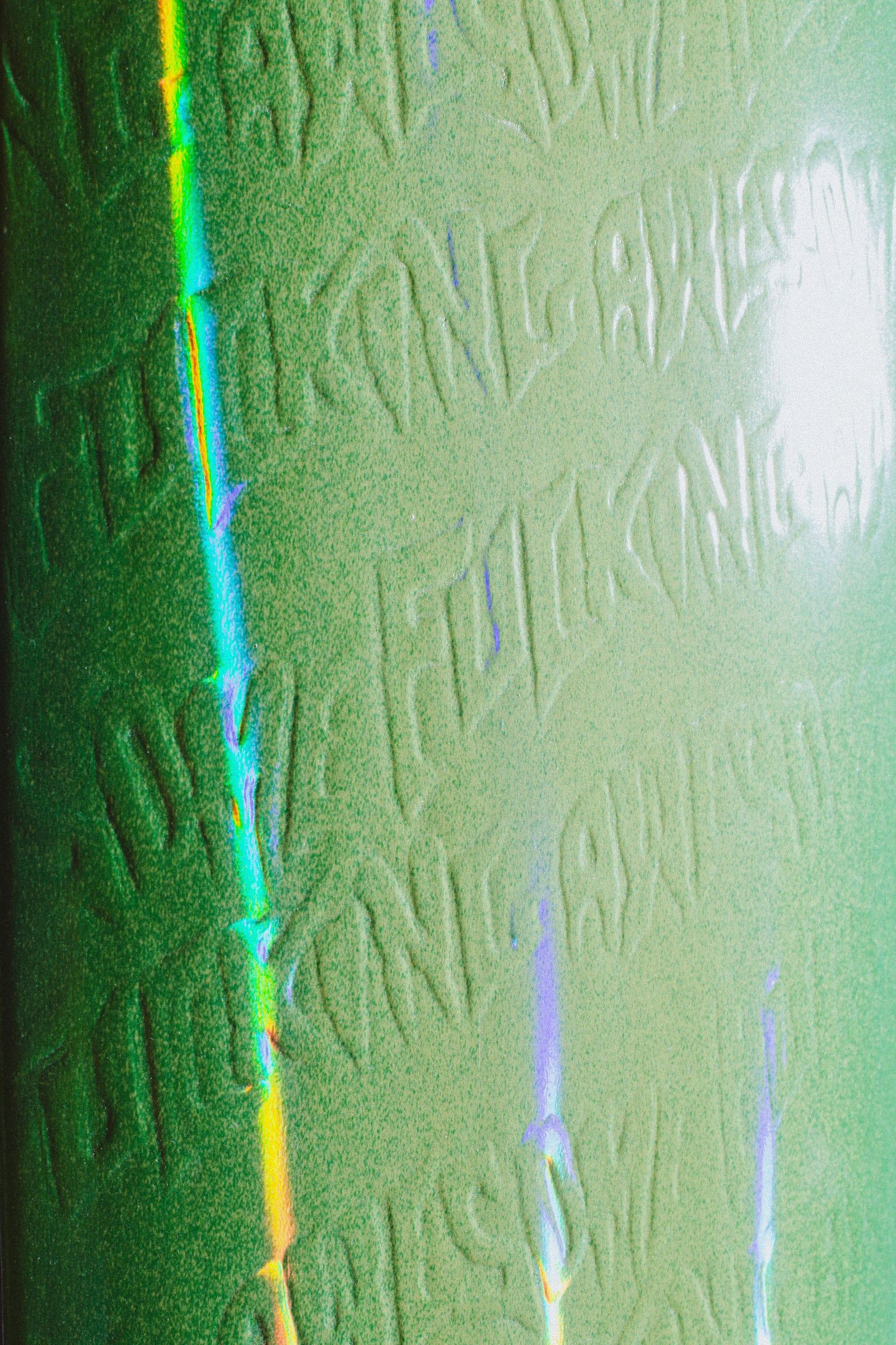Neon Green Stamp Embossed 8.18 / スケボー デッキ
