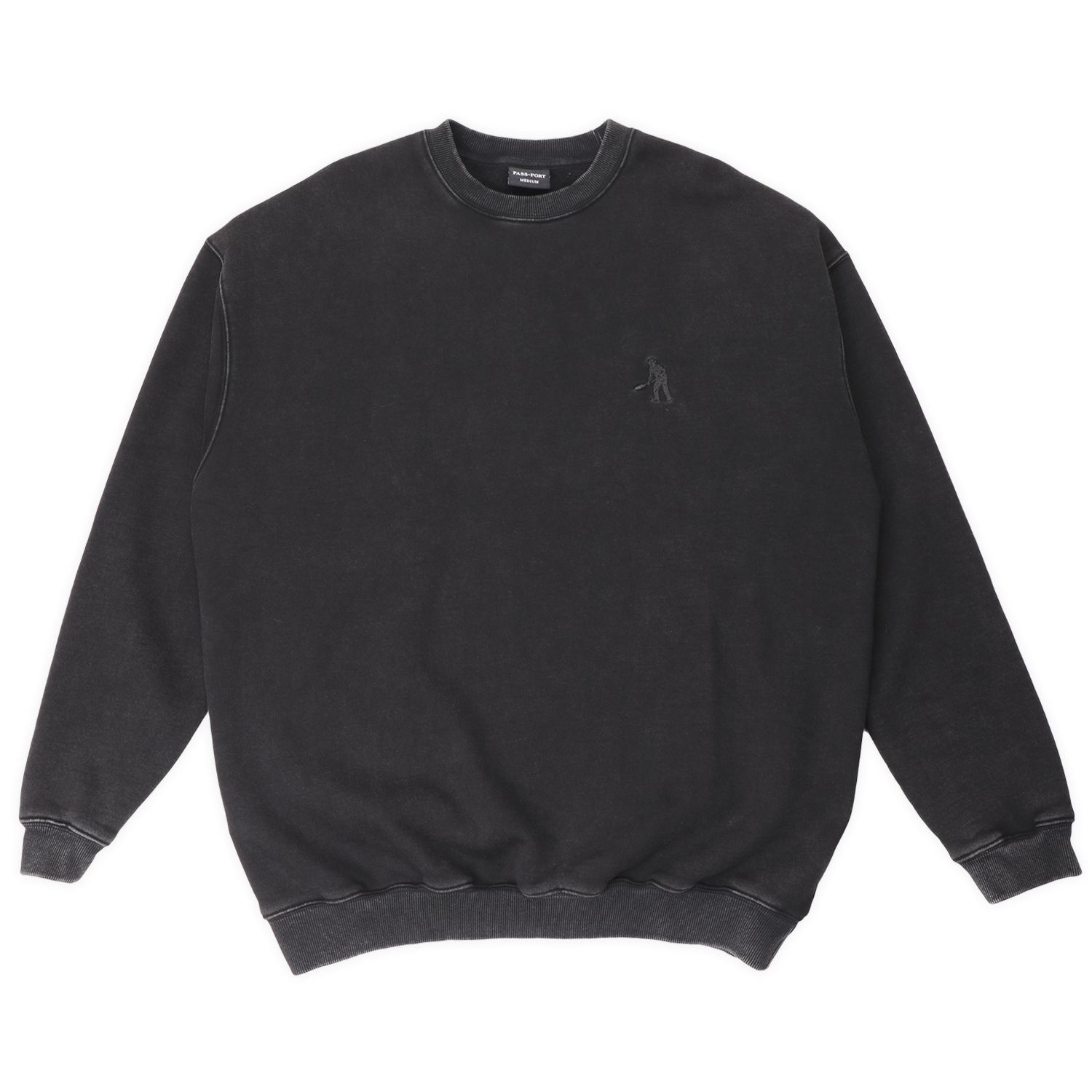 Solid Workers Sweater Washed Black / スウェット
