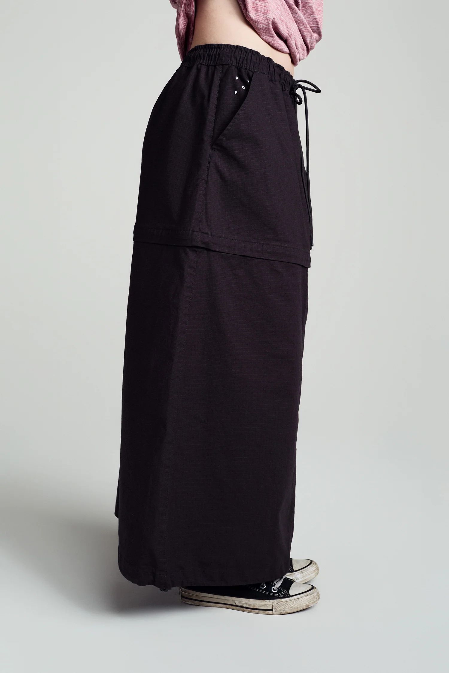 POP Sophie Zip Off Skirt Anthracite / ジップアップ スカート