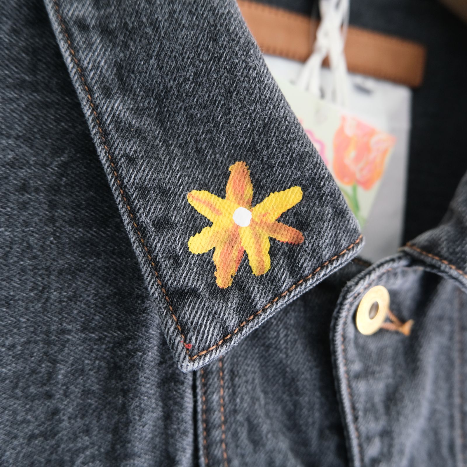 "ROEBUCK" Type-50s Hand Painted Jacket feat. MIO YAMAMOTO / 「ROEBUCK」タイプ50s ハンドペイントジャケット feat. ミオ ヤマモト（BLACK）