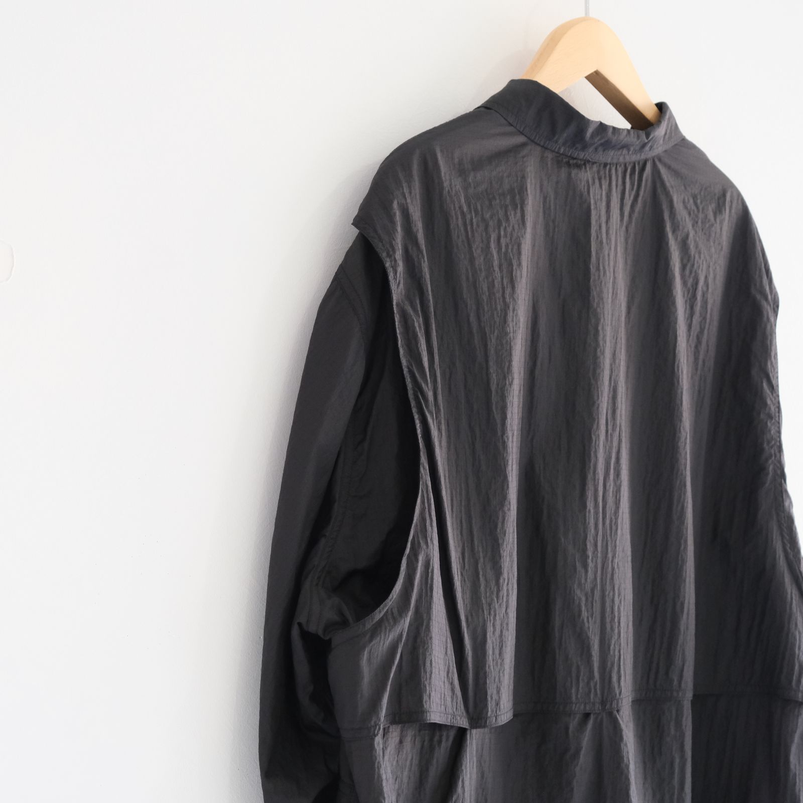 Photographer L/S Shirt Jacket / シャツジャケット / ナイロン / BLACK