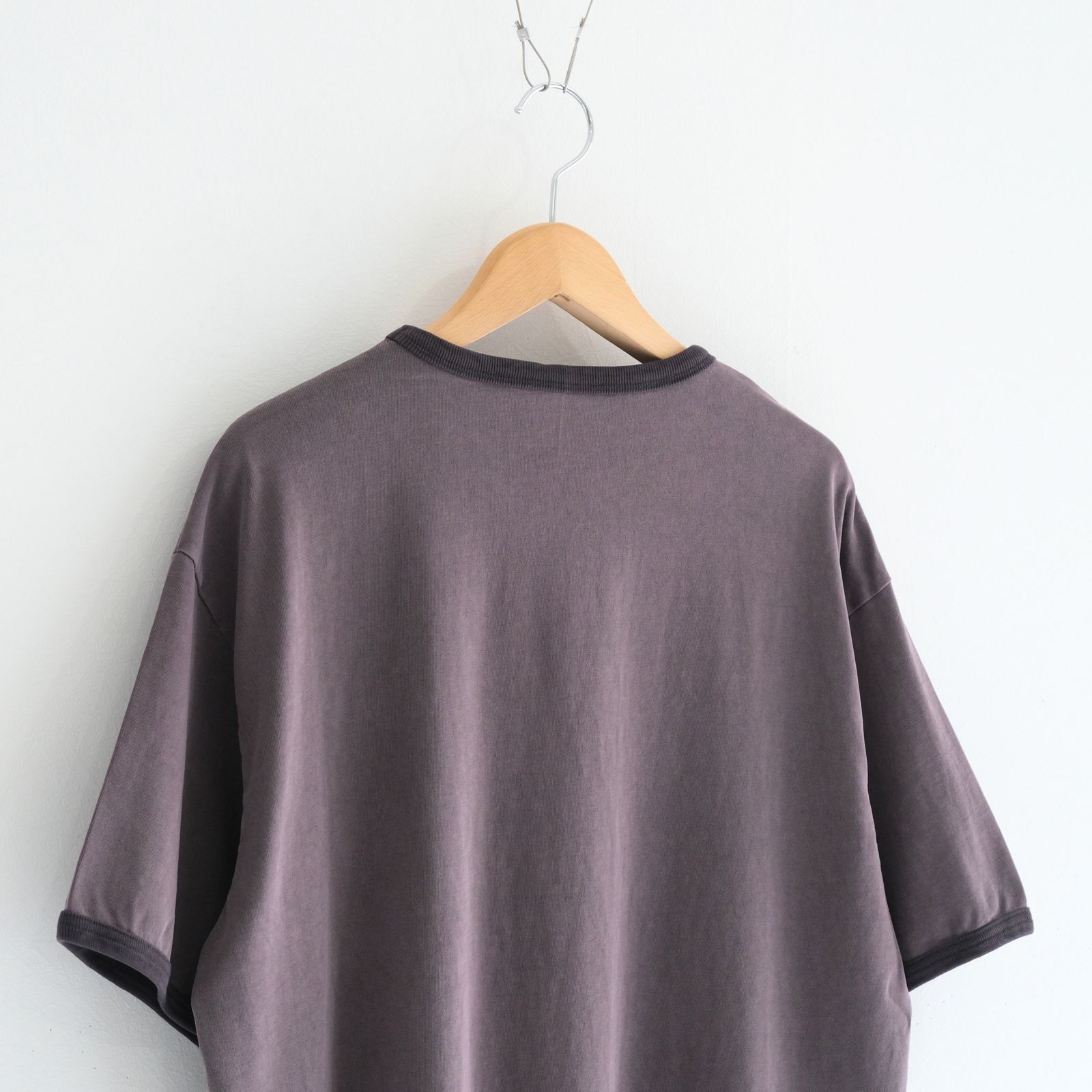 Homeboy Garment Ringer Tee / ホームボーイ ガーメント リンガーTシャツ（CHARCOAL BROWN）
