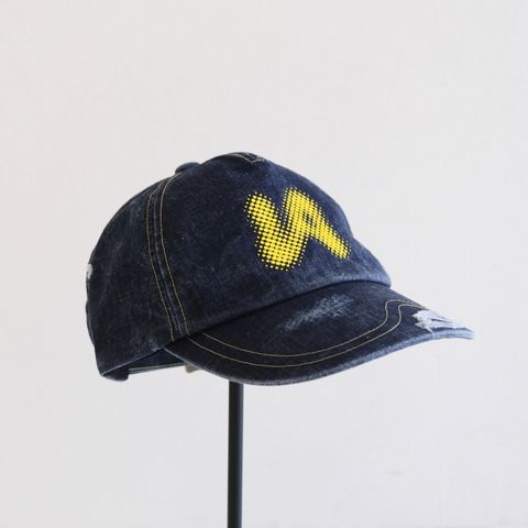 Logo Cap / デニム / キャップ / ダメージ加工 / Indigo
