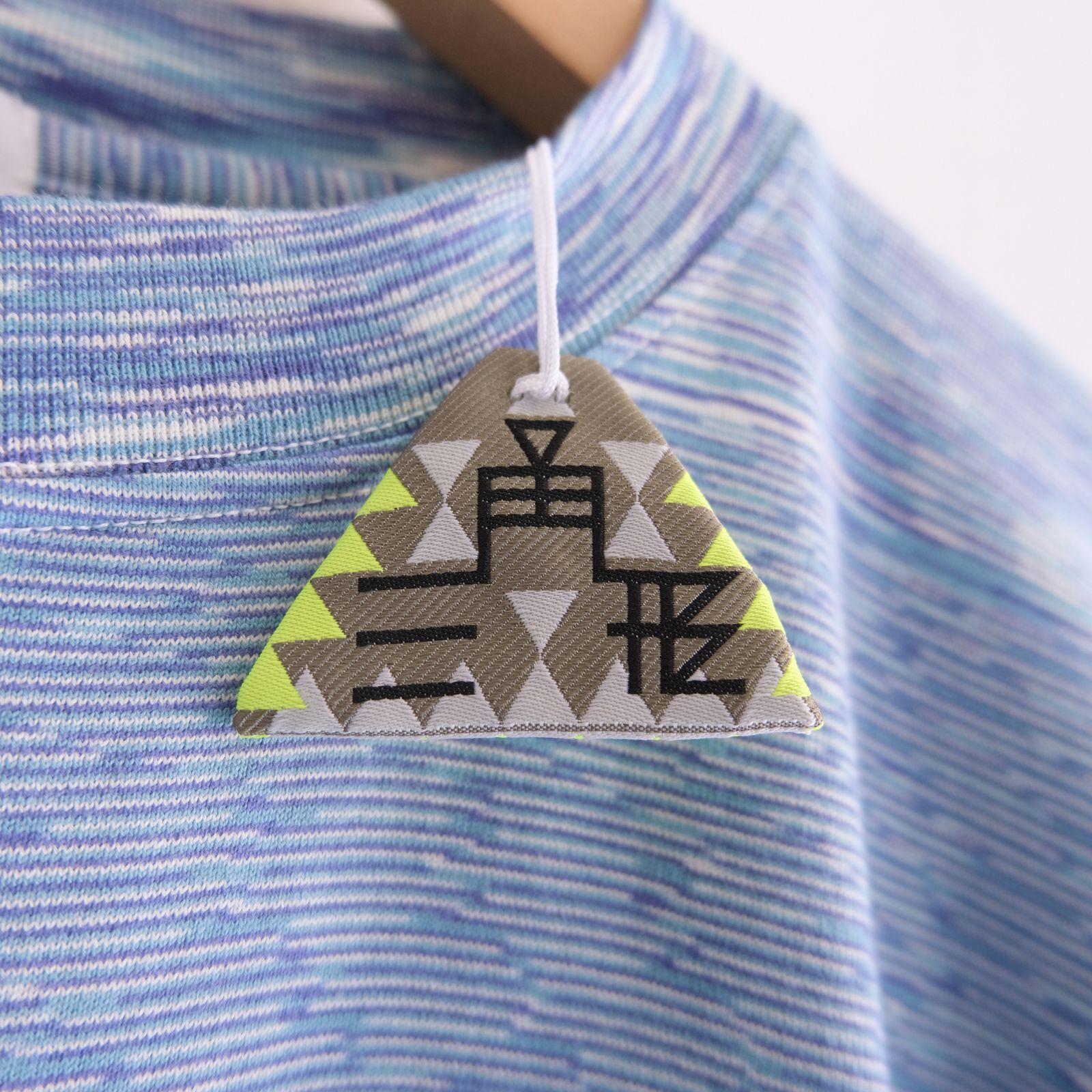 VORTEX FOOTBALL SHIRT fabric by SUN/kakke（MIX BLUE）