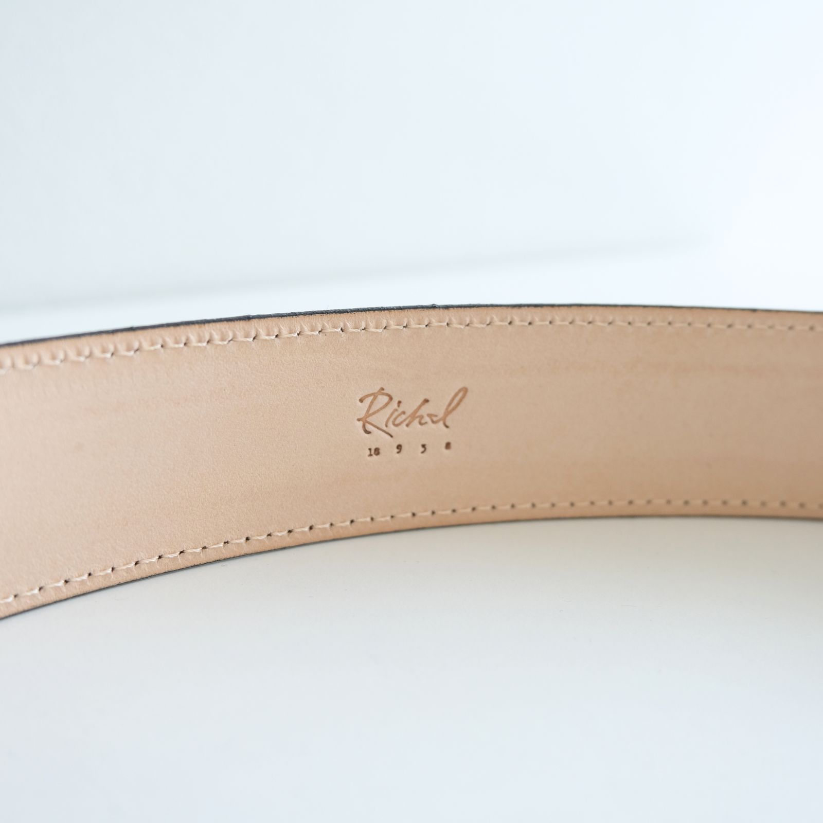 【残り1点】Leather Belt / レザー ベルト（Black）
