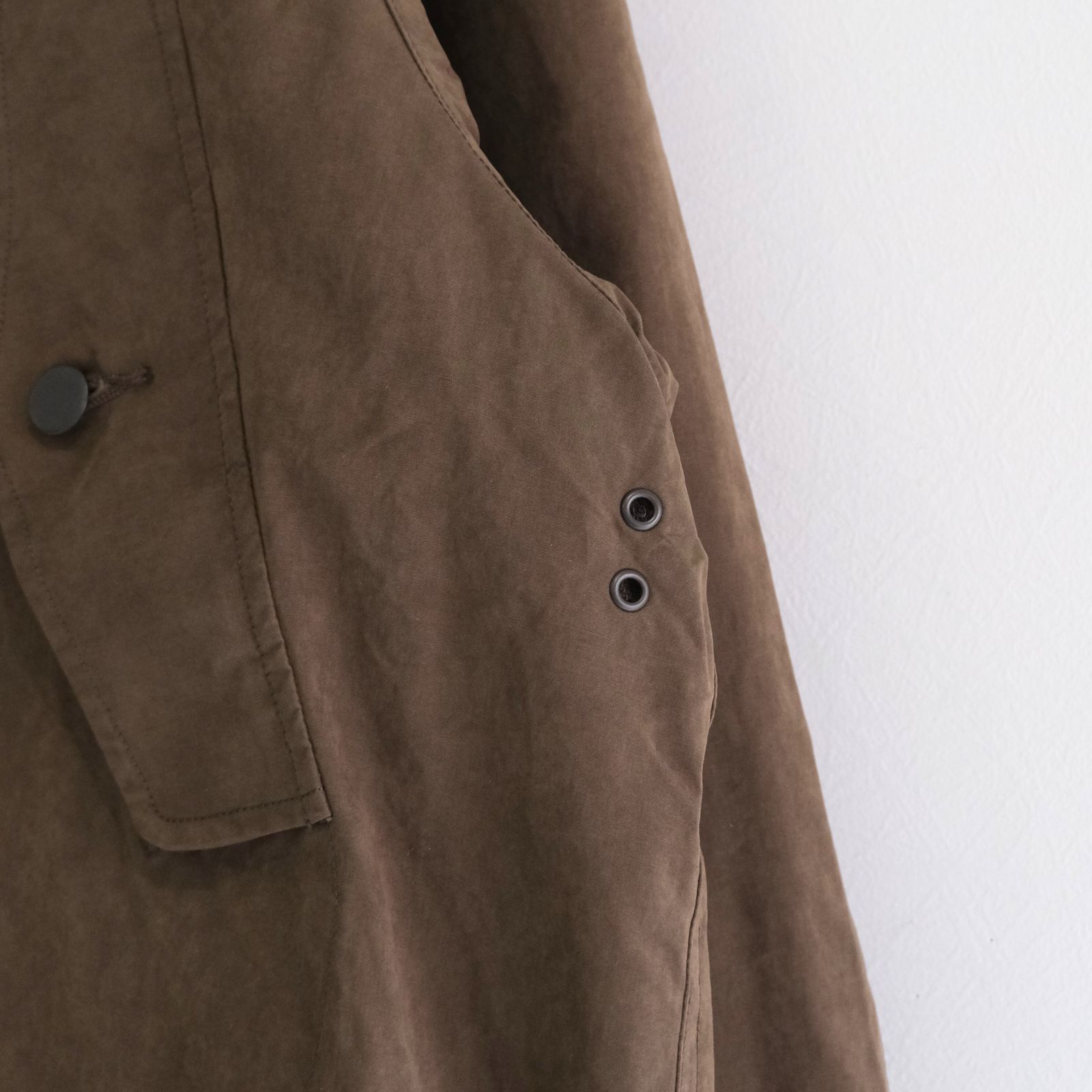 WAXED WEATHER PARKA / プルオーバー / パーカー / ワックス加工 / OLIVE BROWN