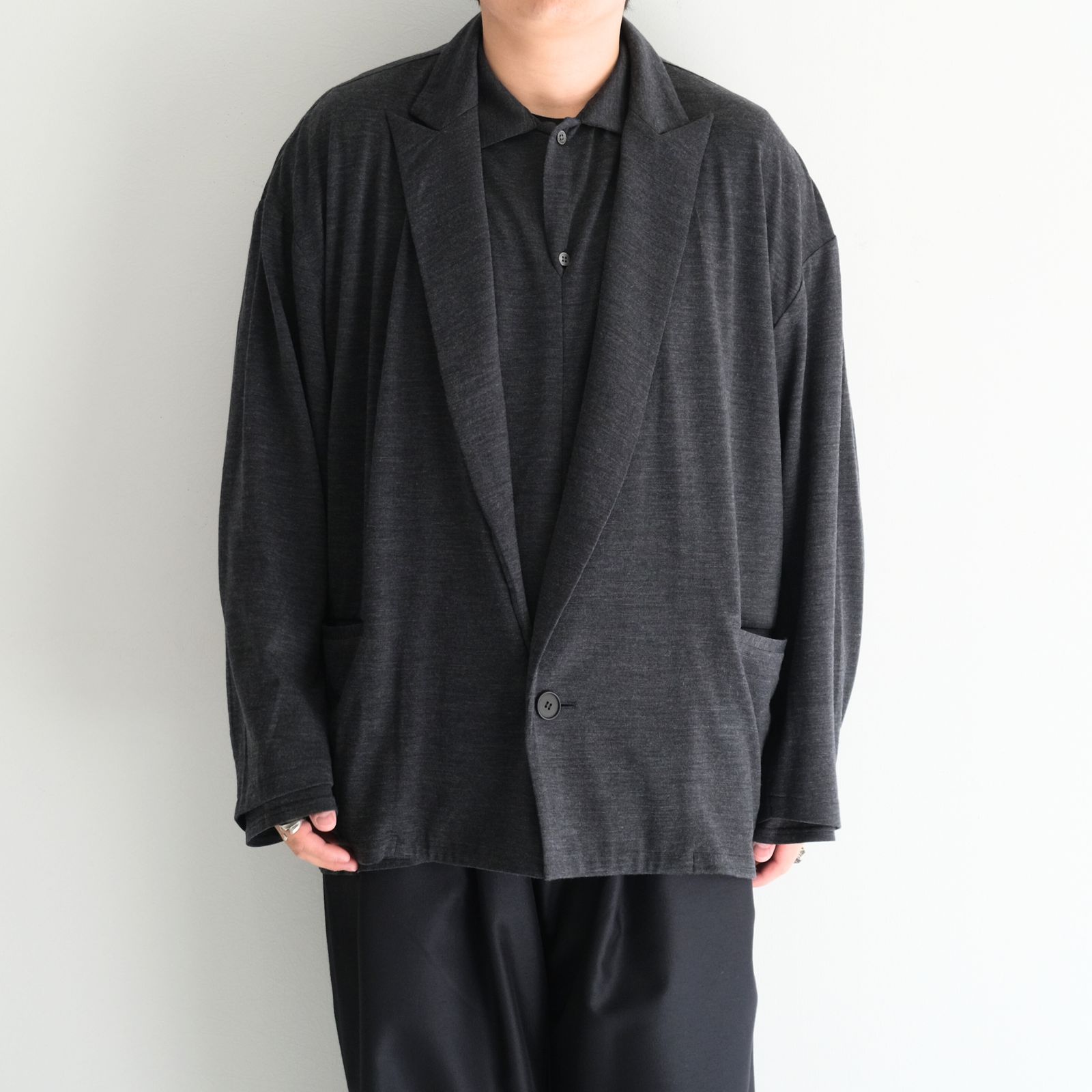 Wool Jersey JKT / ウールジャージージャケット（Gray）