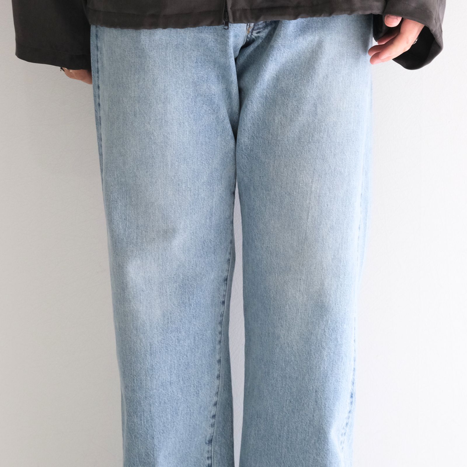 VINTAGE WASHED SELVEDGE DENIM 5P PANTS / パンツ / デニム / 5ポケット / FADED BLUE