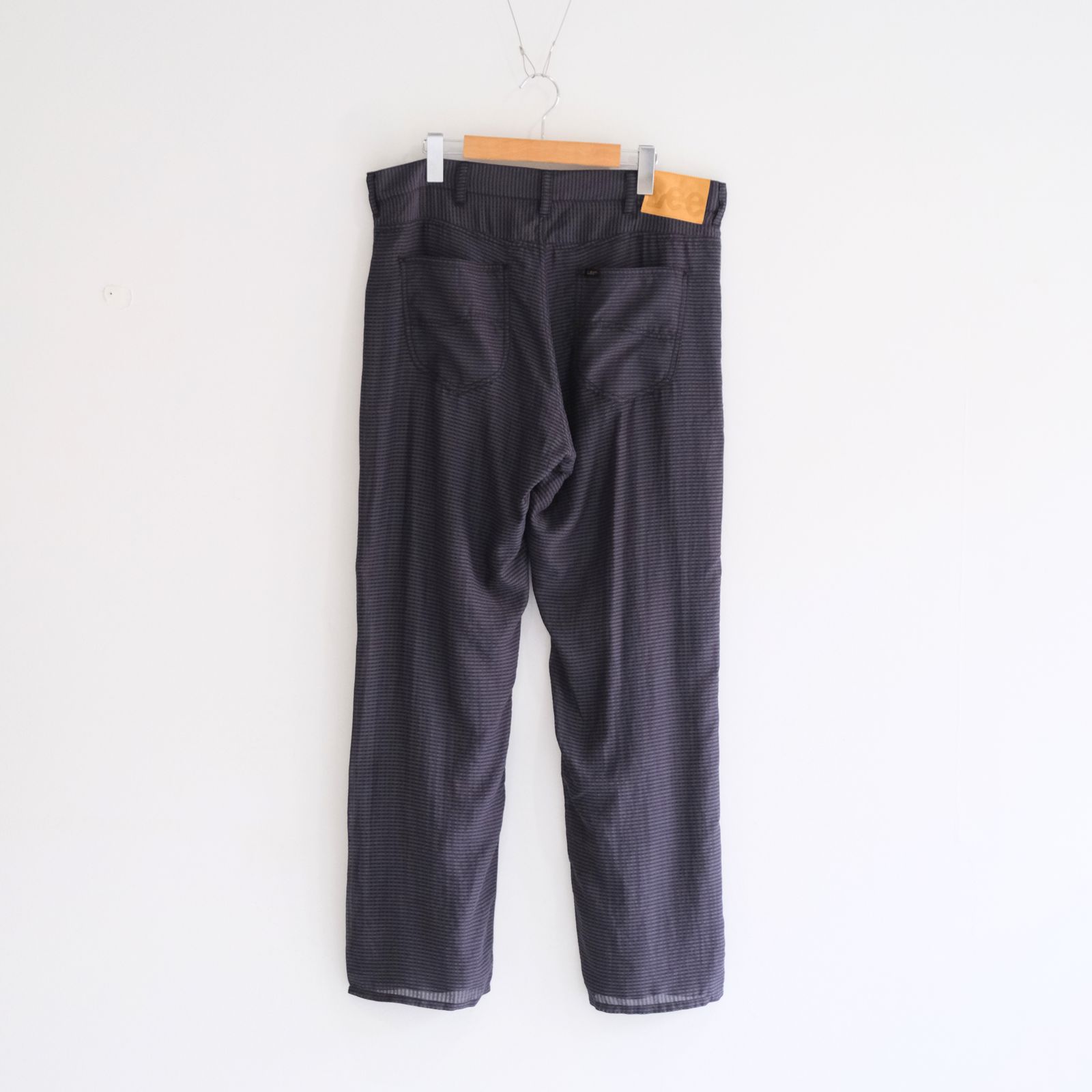 Lee / SEVEN BY SEVEN  / SHEER COWBOY PANT ‐Gingham Check Indian fabric‐ （Navy）