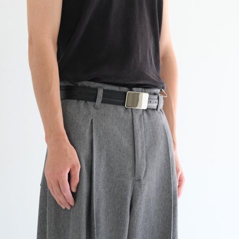【残り1点】Leather Belt / レザー ベルト（Black）