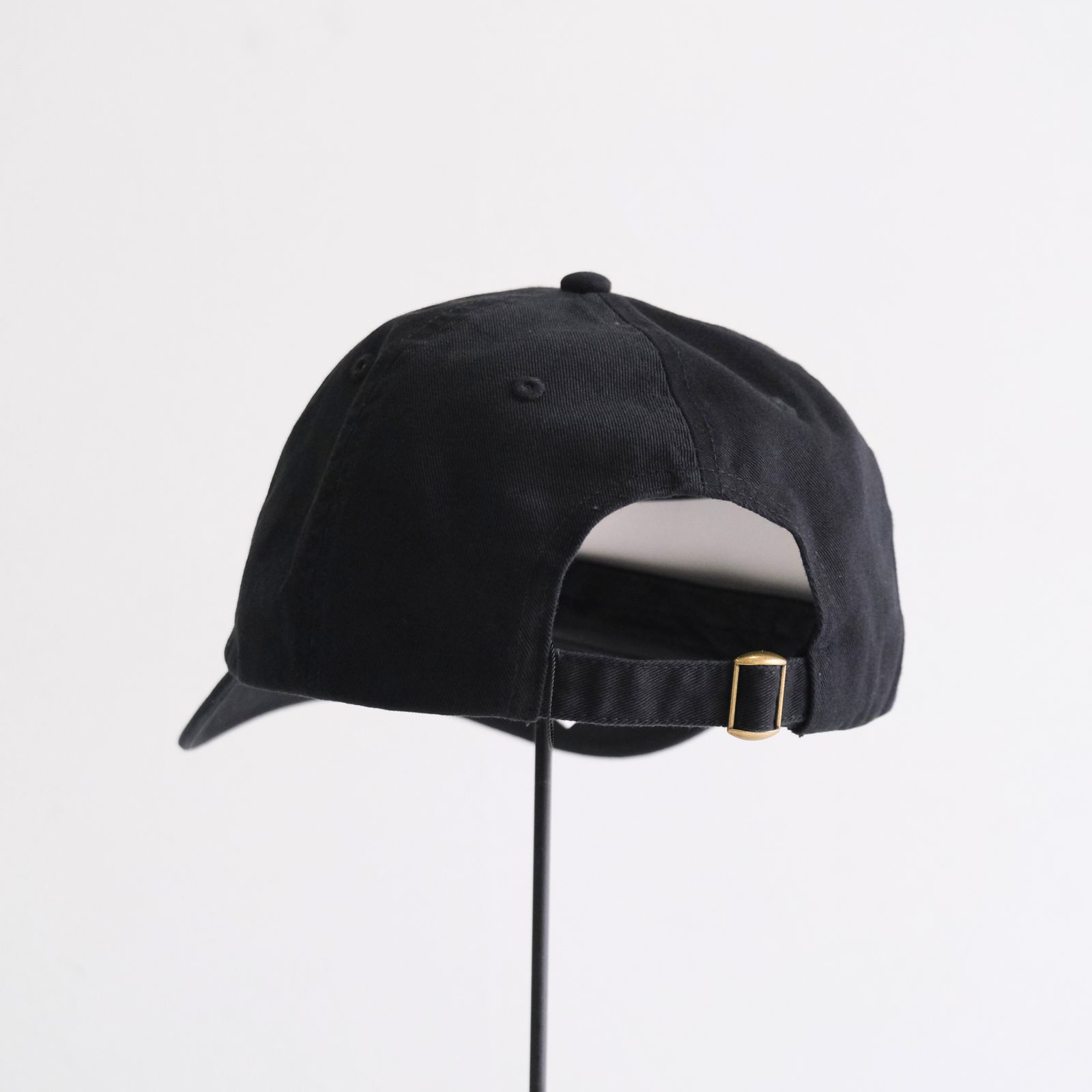 COTTON 6-PANEL HAT（BLACK）