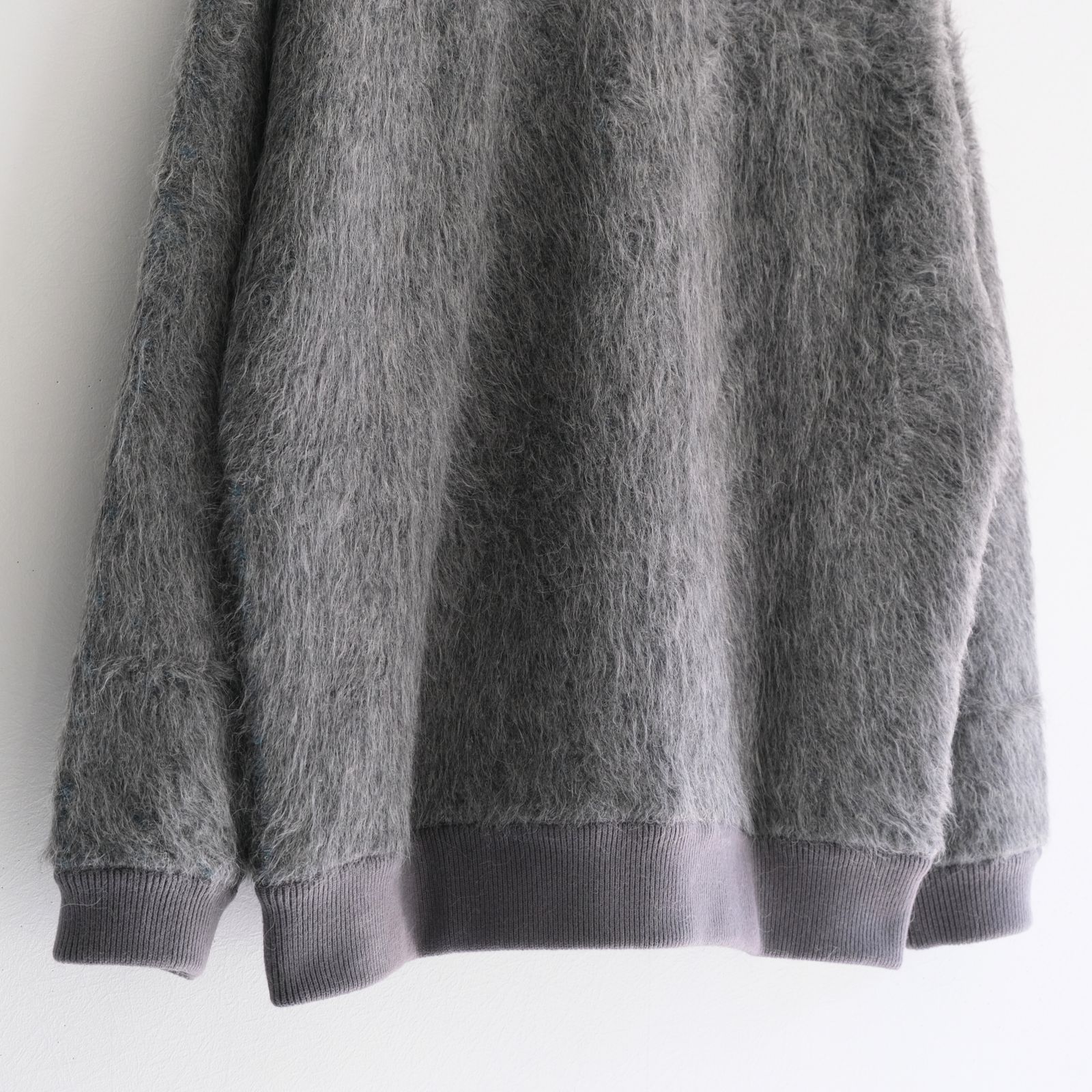 Suri Alpaca Bomber Jacket / ジャケット / ボンバージャケット / アルパカ / スリアルパカ / Grey / Turquoise