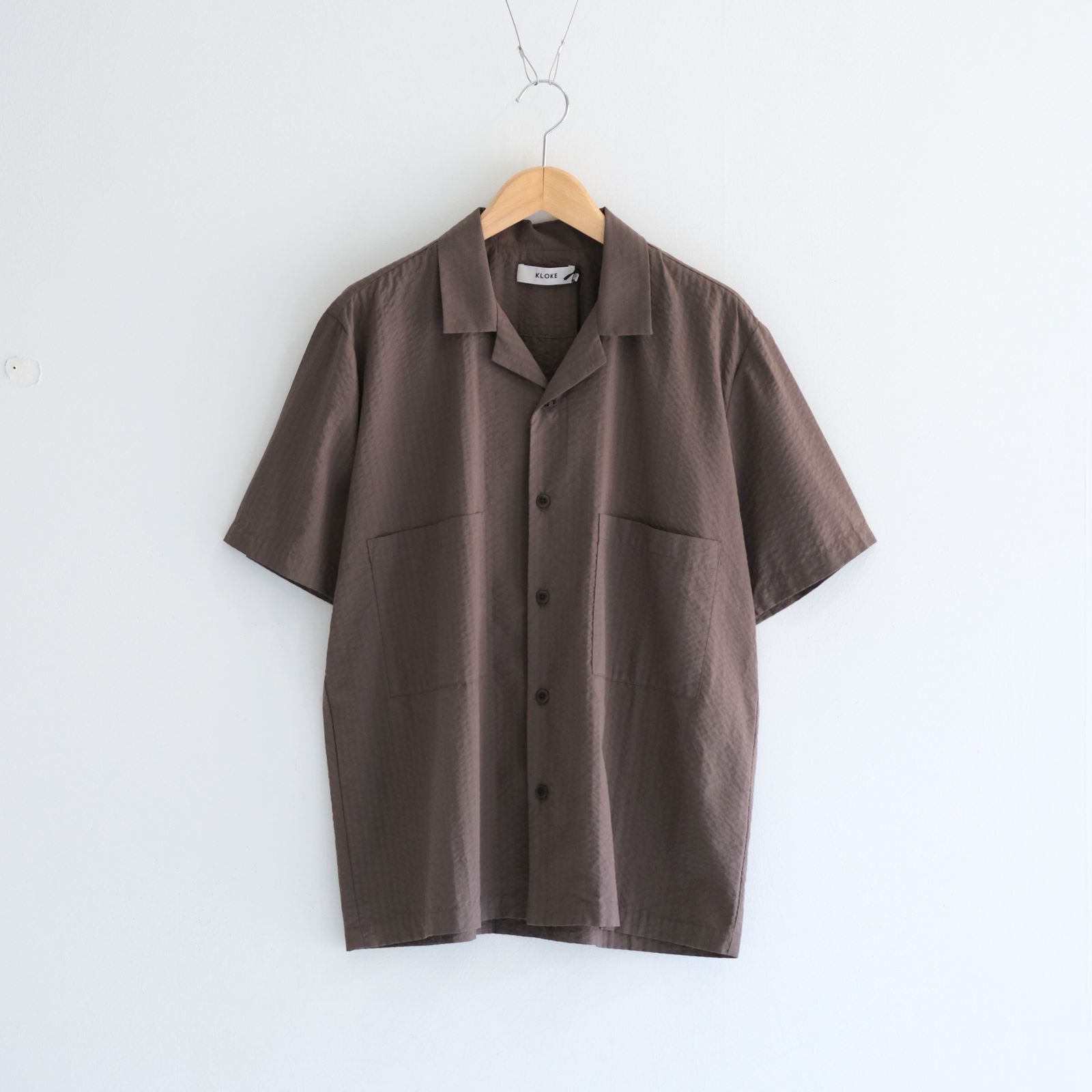 Mirari Seersucker Shirt / シャツ / シアサッカー / Brown