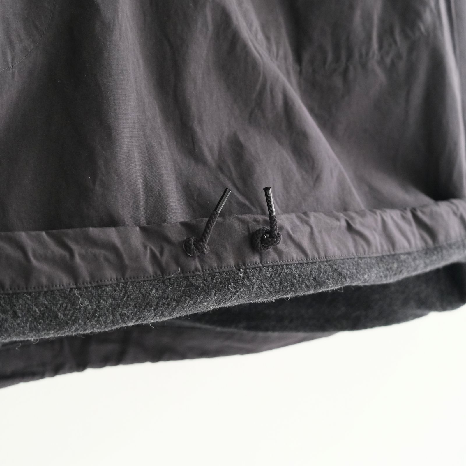WAXED WEATHER PARKA / プルオーバー / パーカー / ワックス加工 / INK BLACK