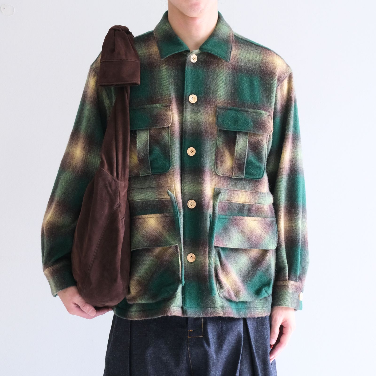 【残り1点】SHIRT CUFFS BAG（BROWN）