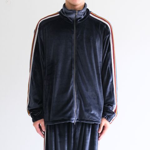 VELOUR TRACK JACKET（NAVY）