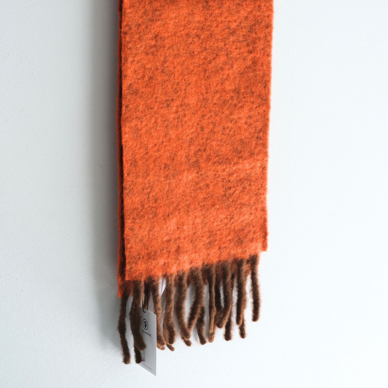 Two Colour Woolly Scarf / マフラー / アルパカ / Brown / Orange