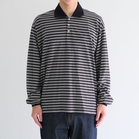 【残り1点】Brief Stripe Rugby TEE / ブリーフストライプラグビーTシャツ（NAVY）