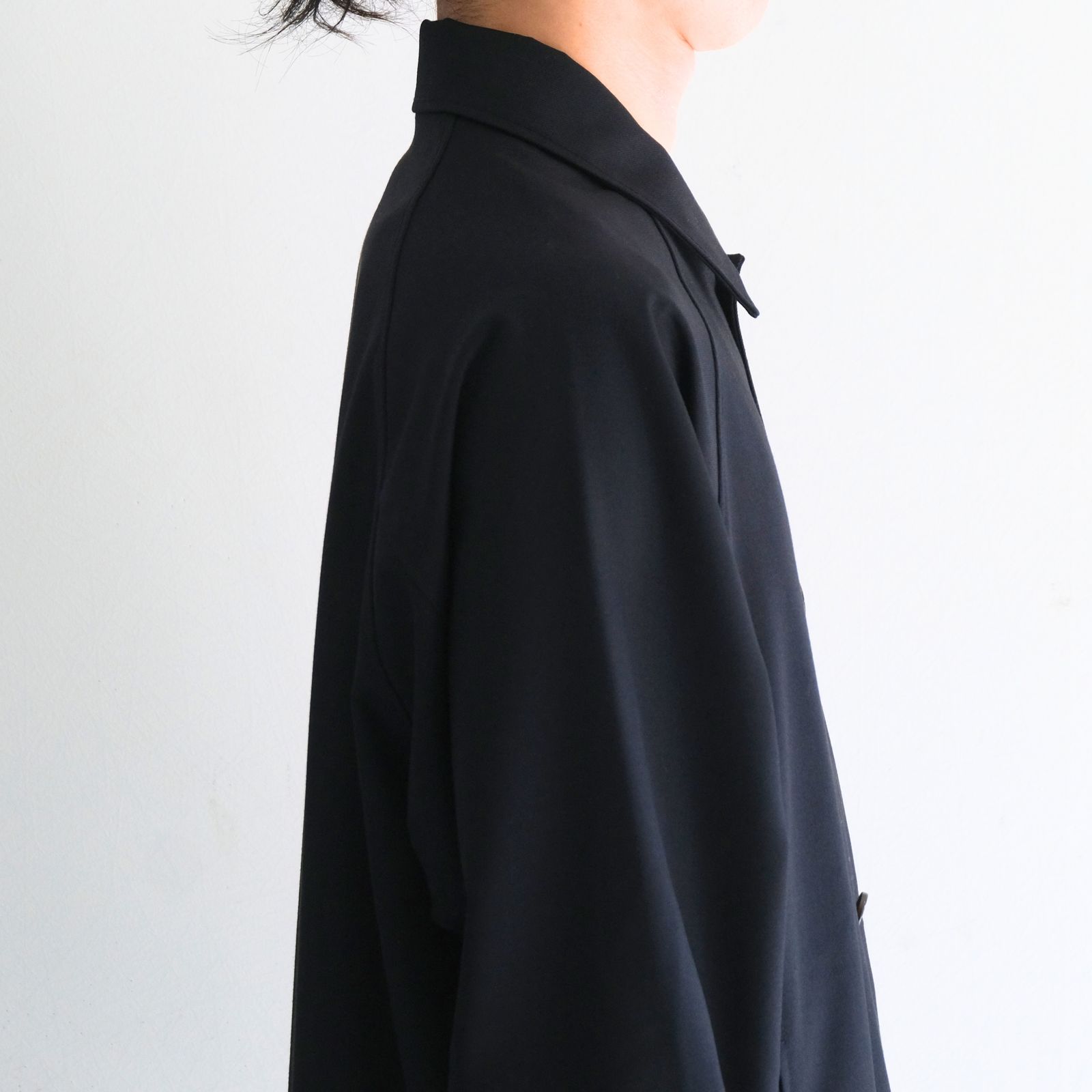 【残り1点】MESH WOOLEN RAGLAN BLOUSON（LIBERTY NAVY）