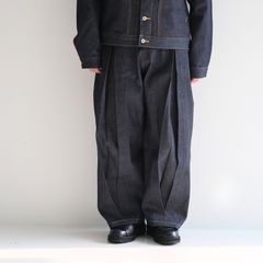 BOX PLEAT TROUSER RAW DENIM/ ボックスプリーツトラウザー / デニム / ボトムス /