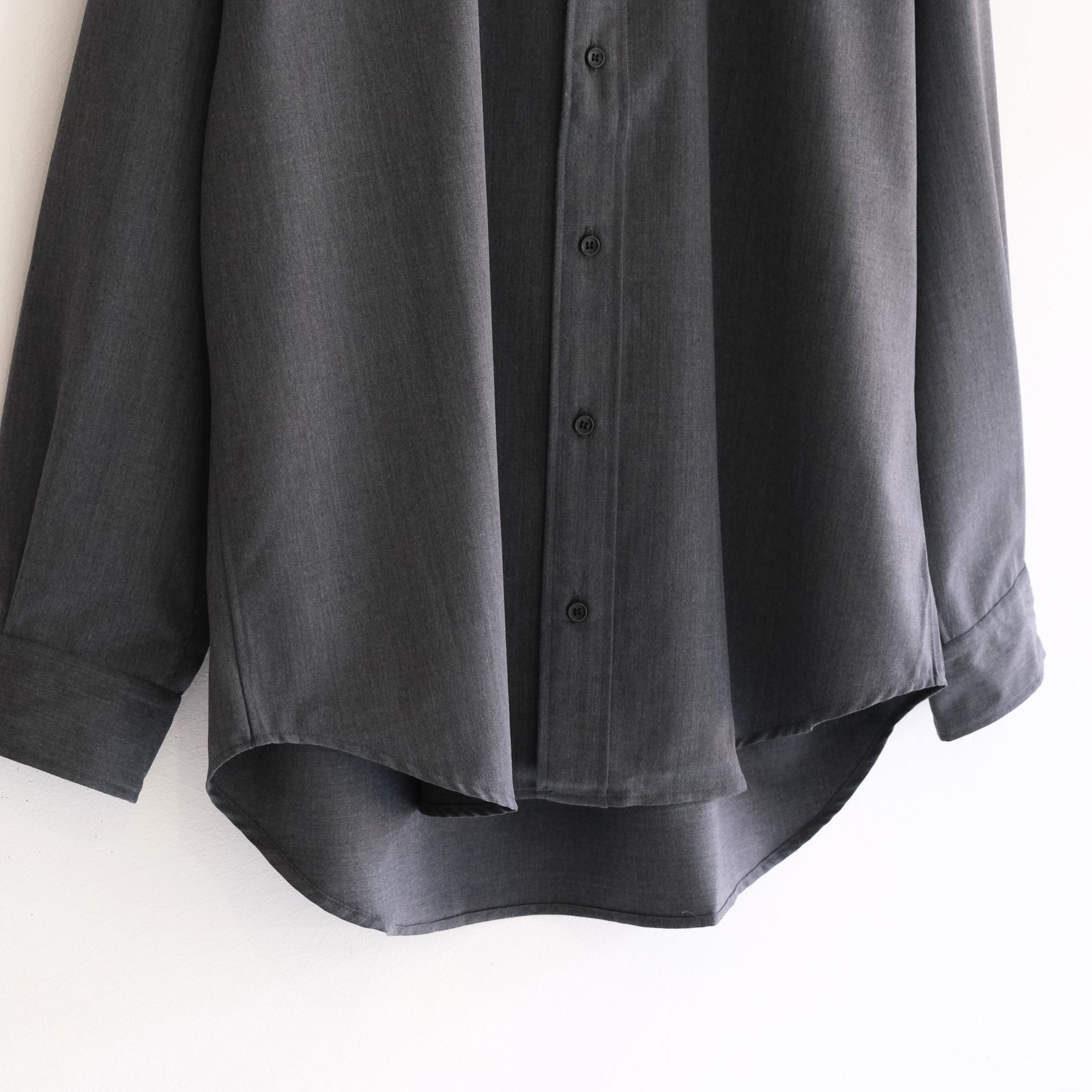 WOOL-POLY STANDARD SHIRT / シャツ / GRAY
