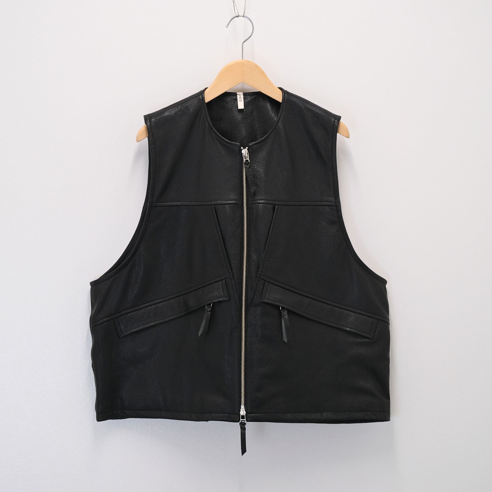 HUNTING VEST / レザーベスト / ゴートレザー