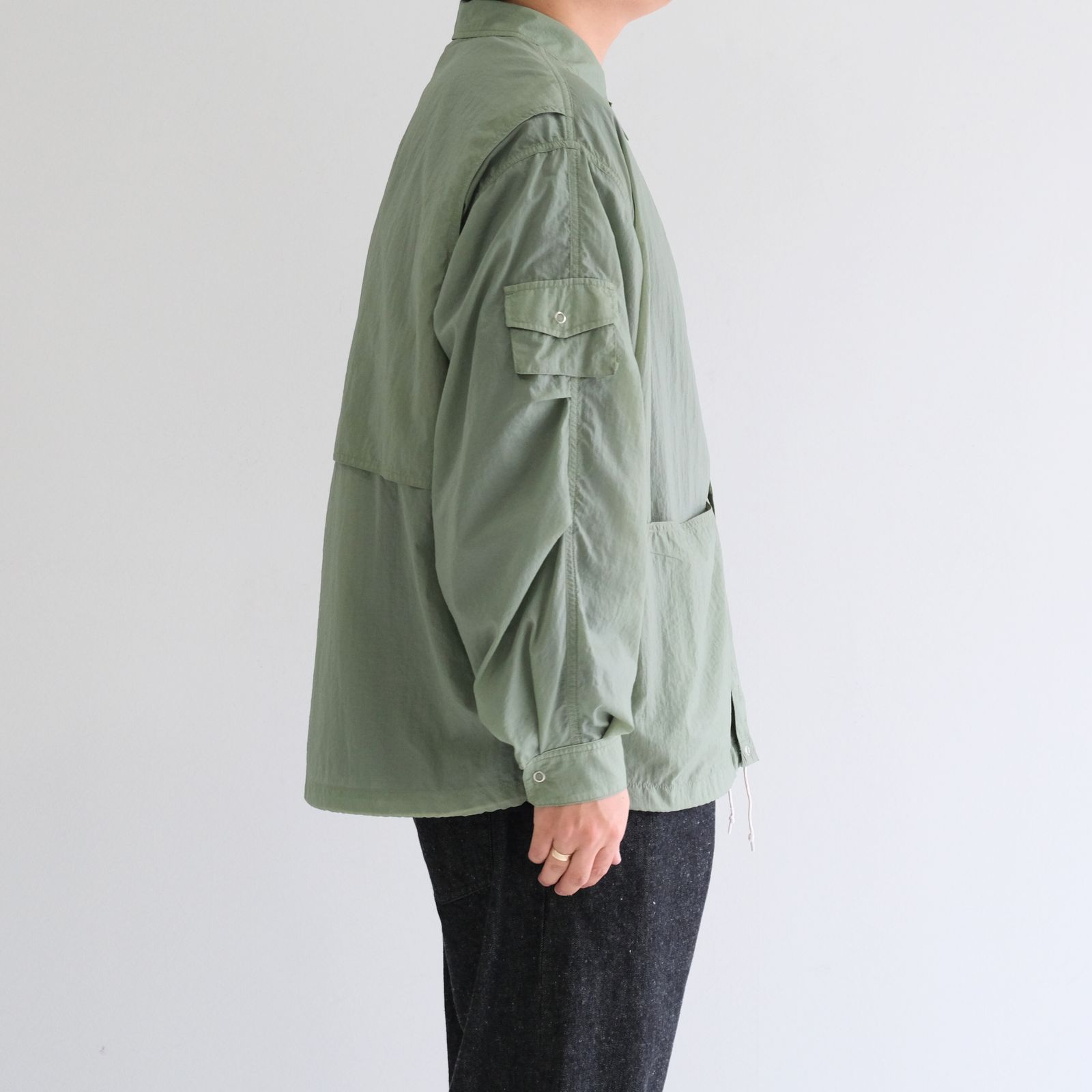 Photographer L/S Shirt Jacket / シャツジャケット / ナイロン / Light Green