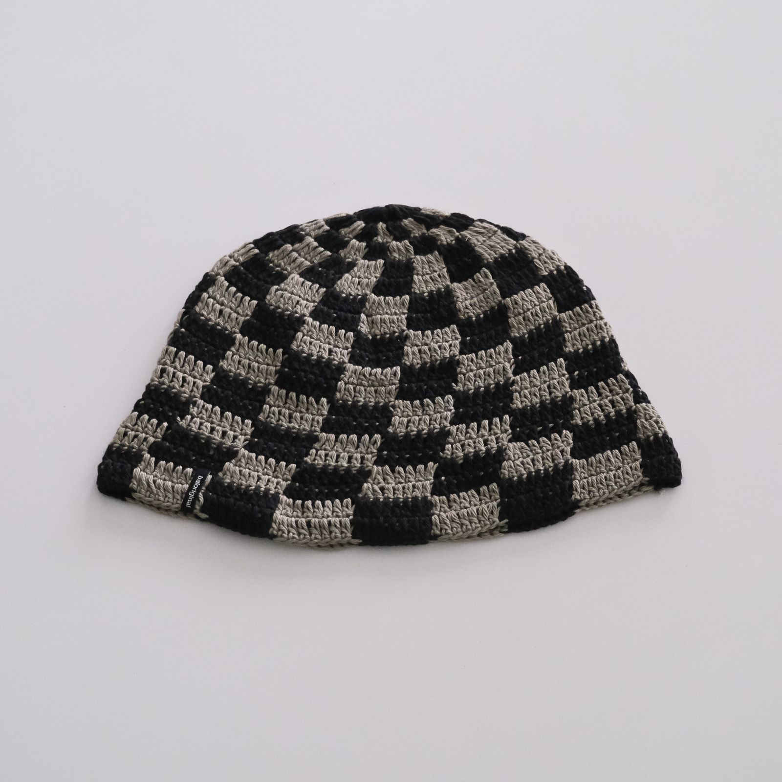 HAND KNIT BUCKET HAT / バケットハット / コットン / ニット / グレー