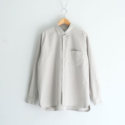 Peach back twill - Rob / シャツ / ポリエステル / ナイロン / Oyster beige