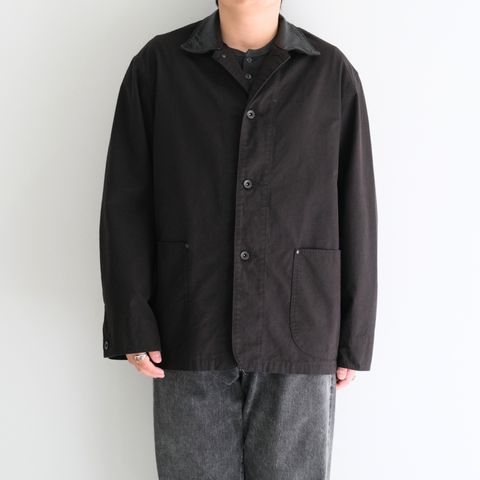 WASHED C/R/S DUCK COVERALL / ジャケット / カバーオール / BLACK