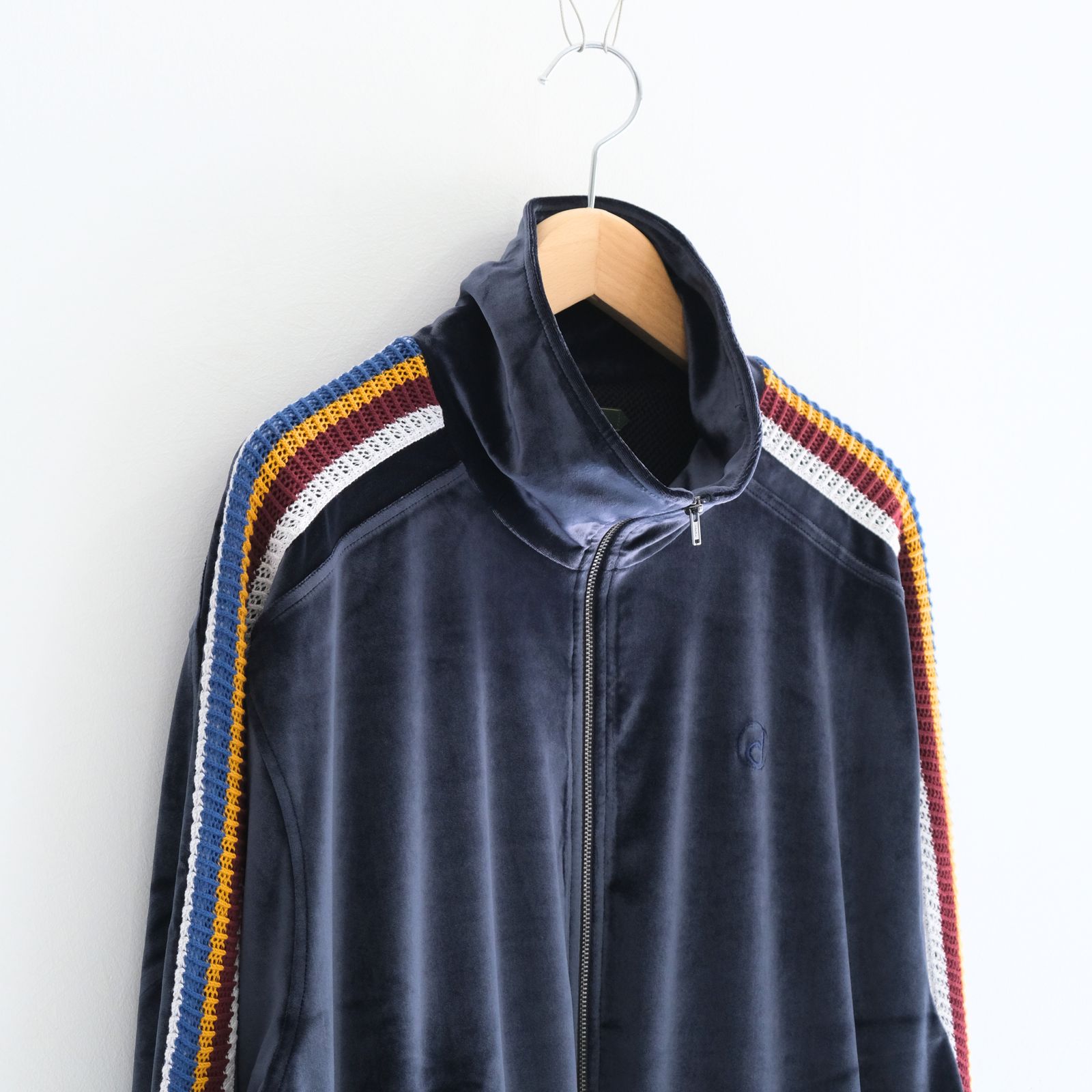 VELOUR TRACK JACKET（NAVY）
