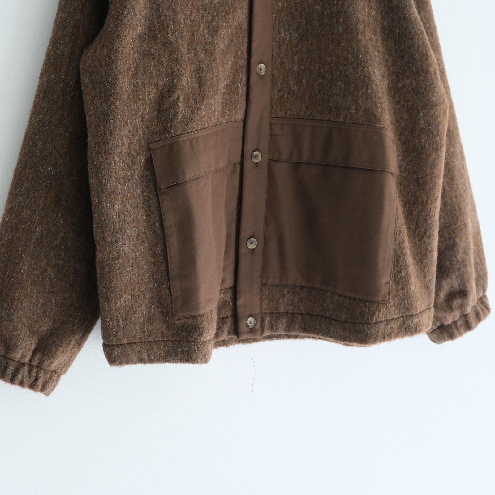 MERELY PREMIUM WOOL BLEND MELTON BERKUT CARDIGAN / カーディガン / VAN DYKE BROWN