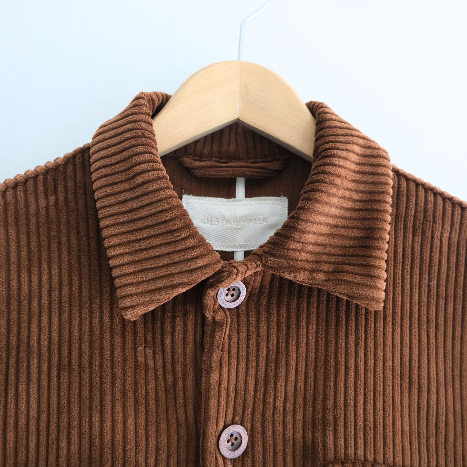 【残り1点】WIDE-WALE CORDUROY SAFARI JACKET（BROWN）
