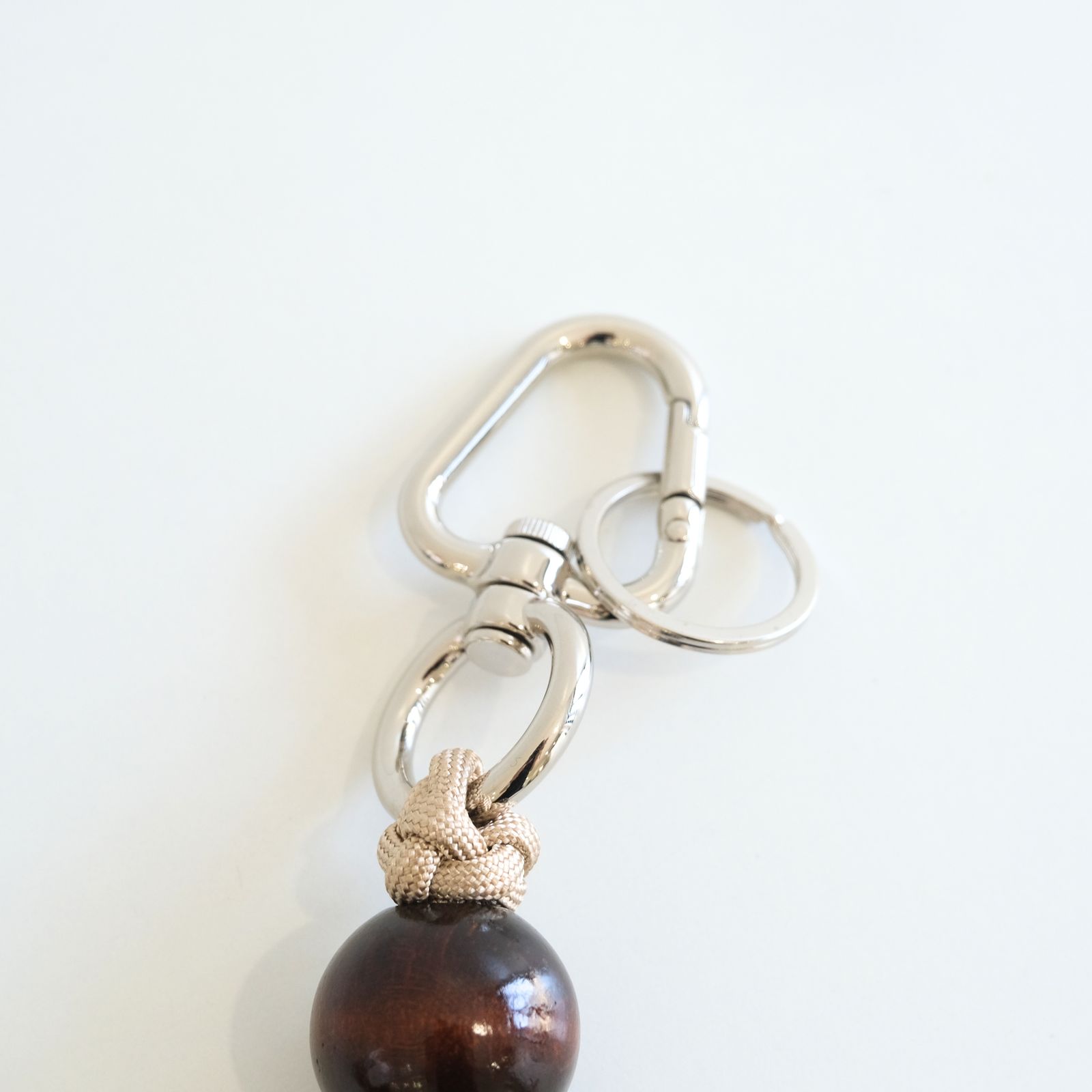 CHARM KEY CHAIN（BROWN×BEIGE）