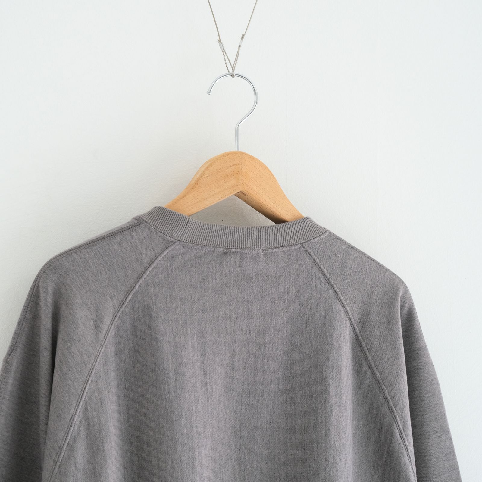FADED SILKY TERRY RW SWEAT SHIRT / スウェット / HEATHER ASH