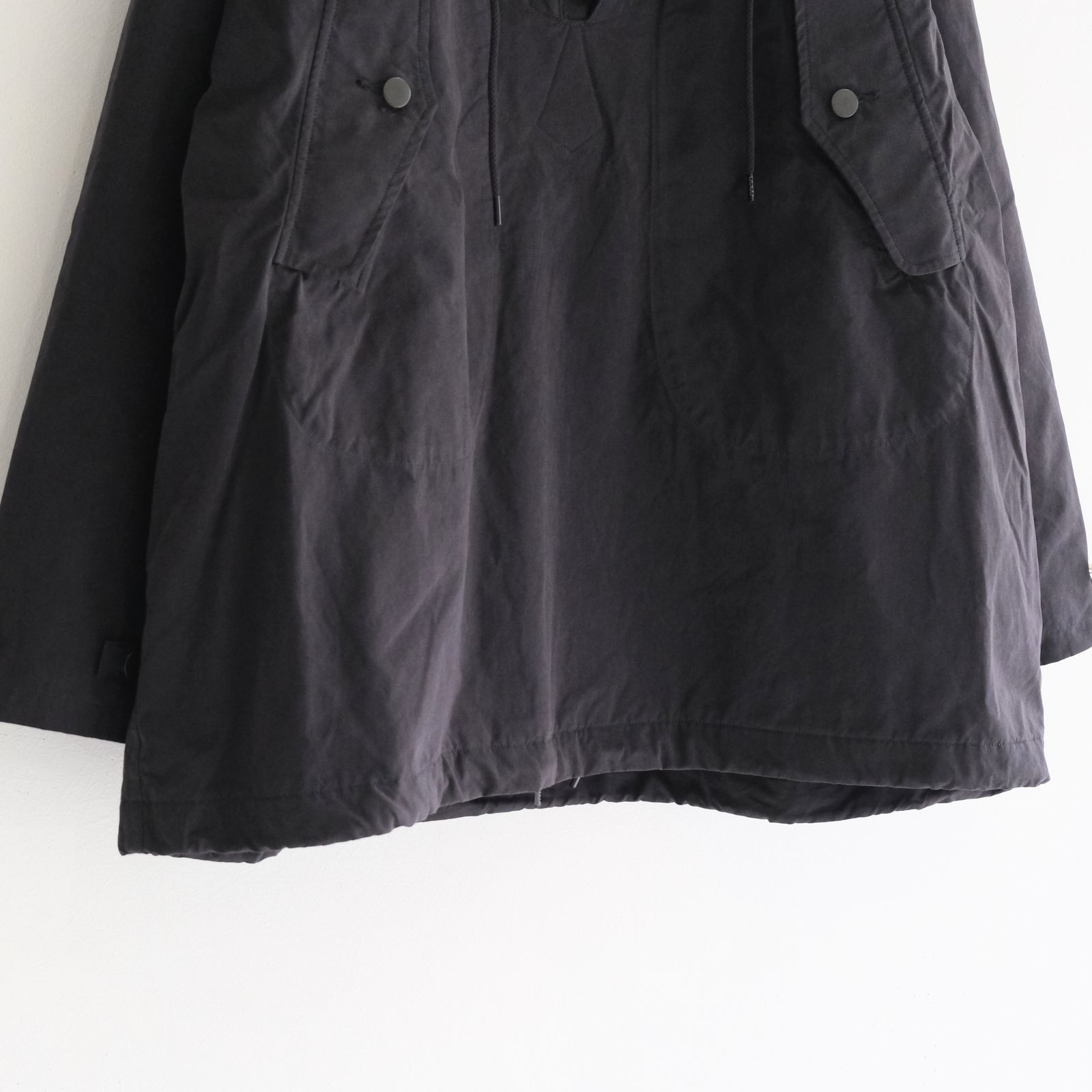 WAXED WEATHER PARKA / プルオーバー / パーカー / ワックス加工 / INK BLACK