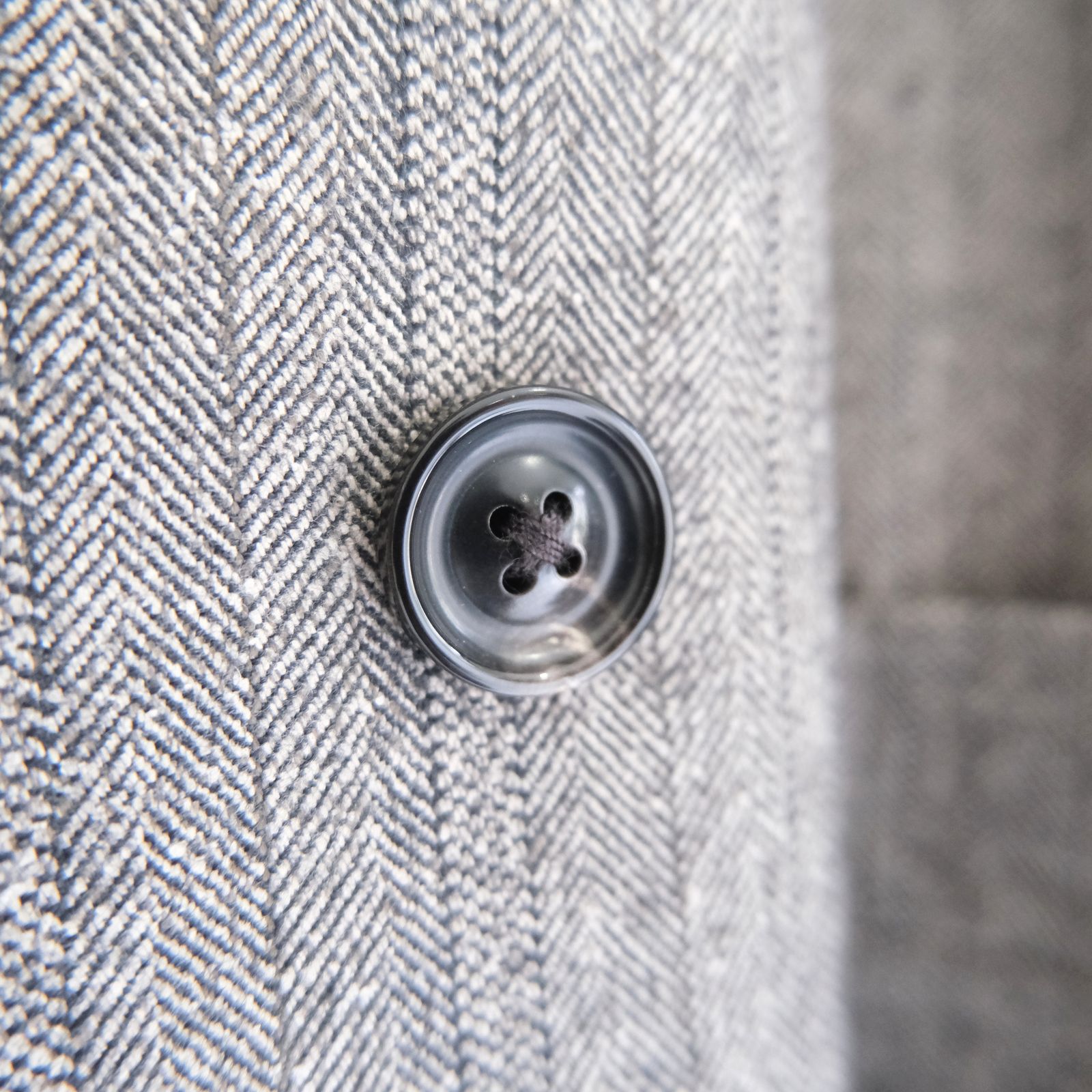 【残り1点】W/S HERRINGBONE STRIPE DB JKT（TAUPE GREY）