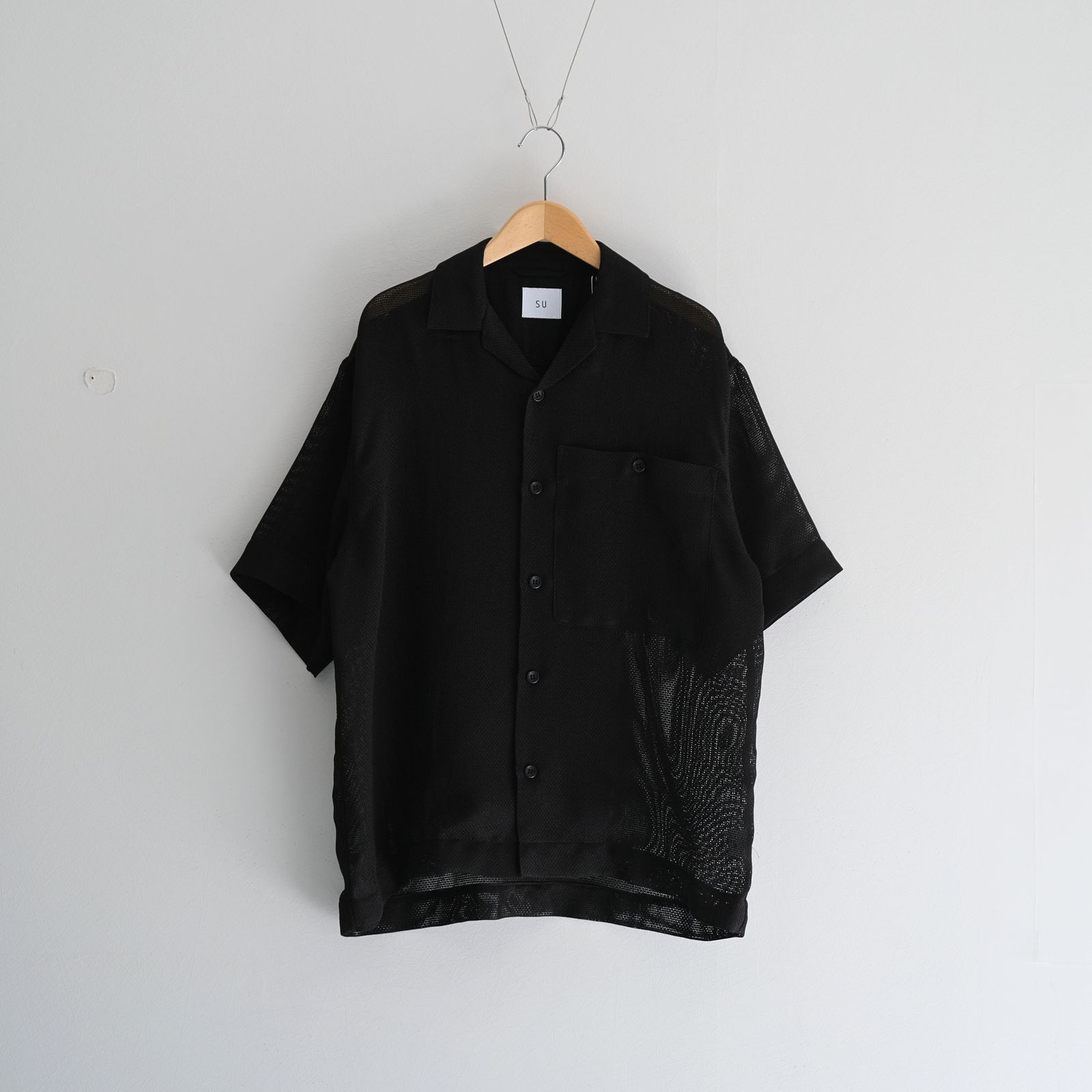 Mesh S/S Shirts / シャツ / 半袖 / Black