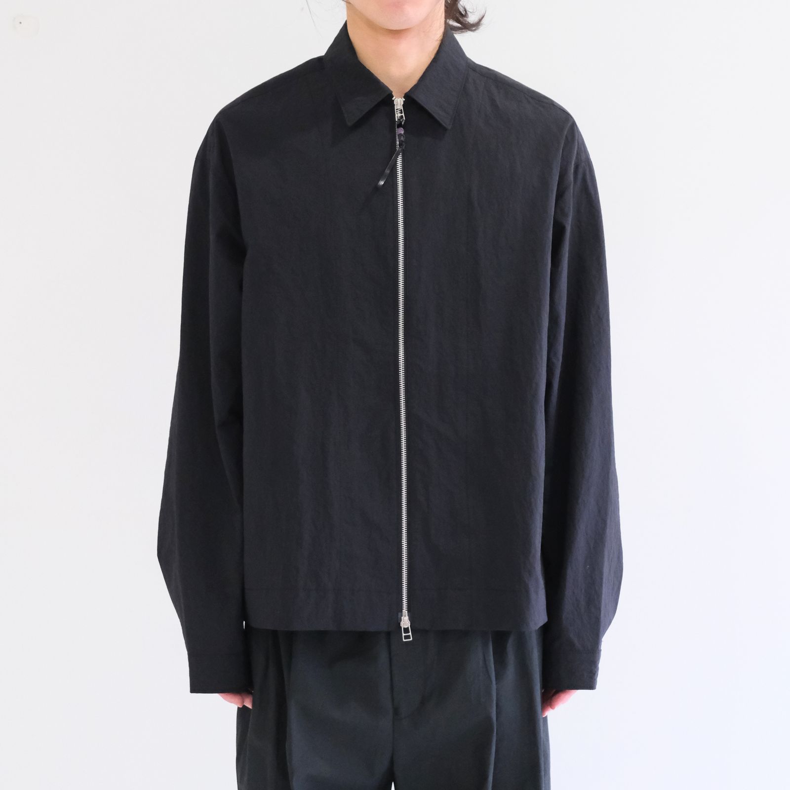 【残り1点】Stitch Shirts Blouson / ステッチシャツブルゾン（BLACK）
