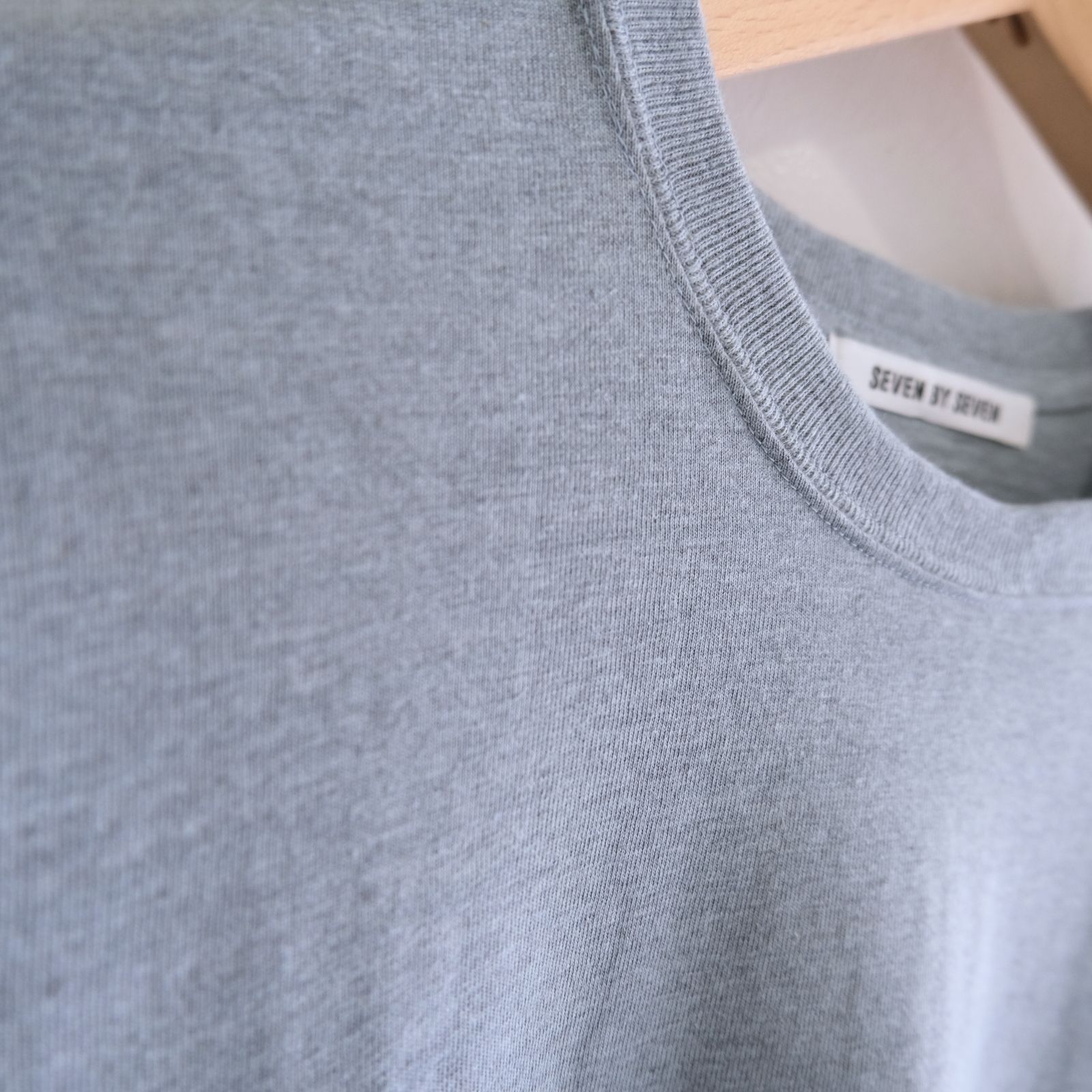 WRAP AROUND POCKET TEE L/S - Raffy plainstitch - / ロンT / ロングスリーブTシャツ / ラフィー / Blue