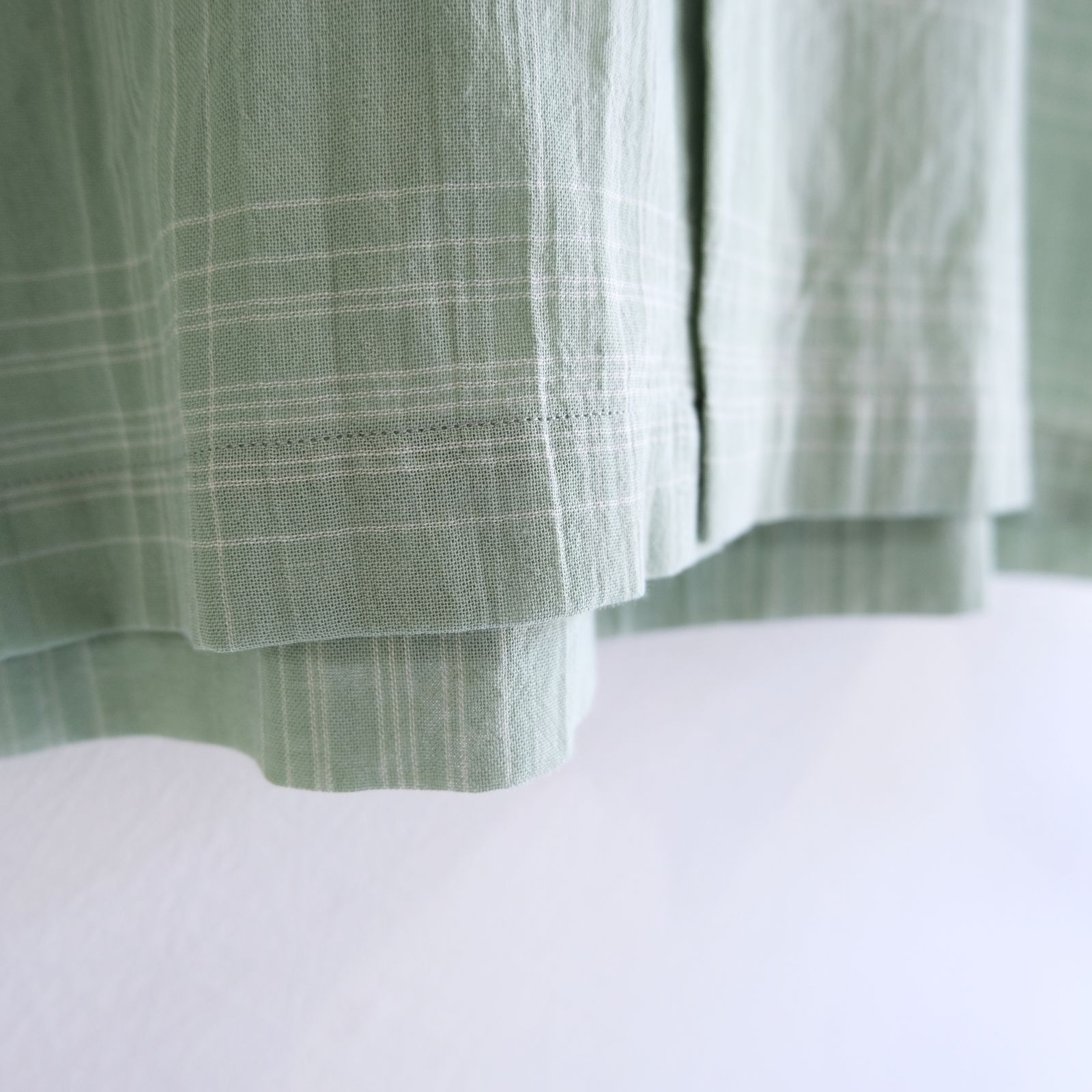 "MERCED" Sheer Through Shirt （MINT）