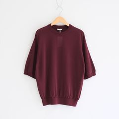 Wide knit T-Shirt / ワイド ニット Tシャツ（Burgundy）