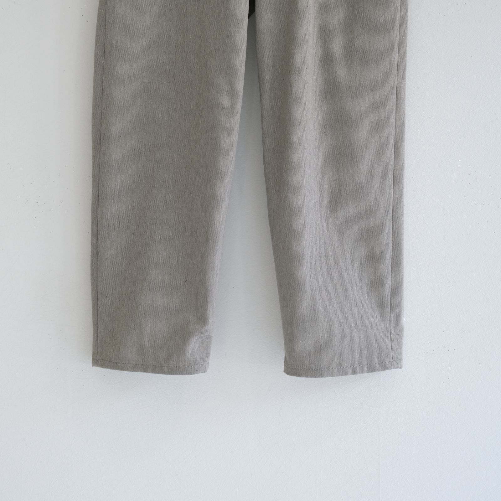 5PK COTTON PIQUE WIDE PANTS / Unstained / organic cotton / パンツ / GRY