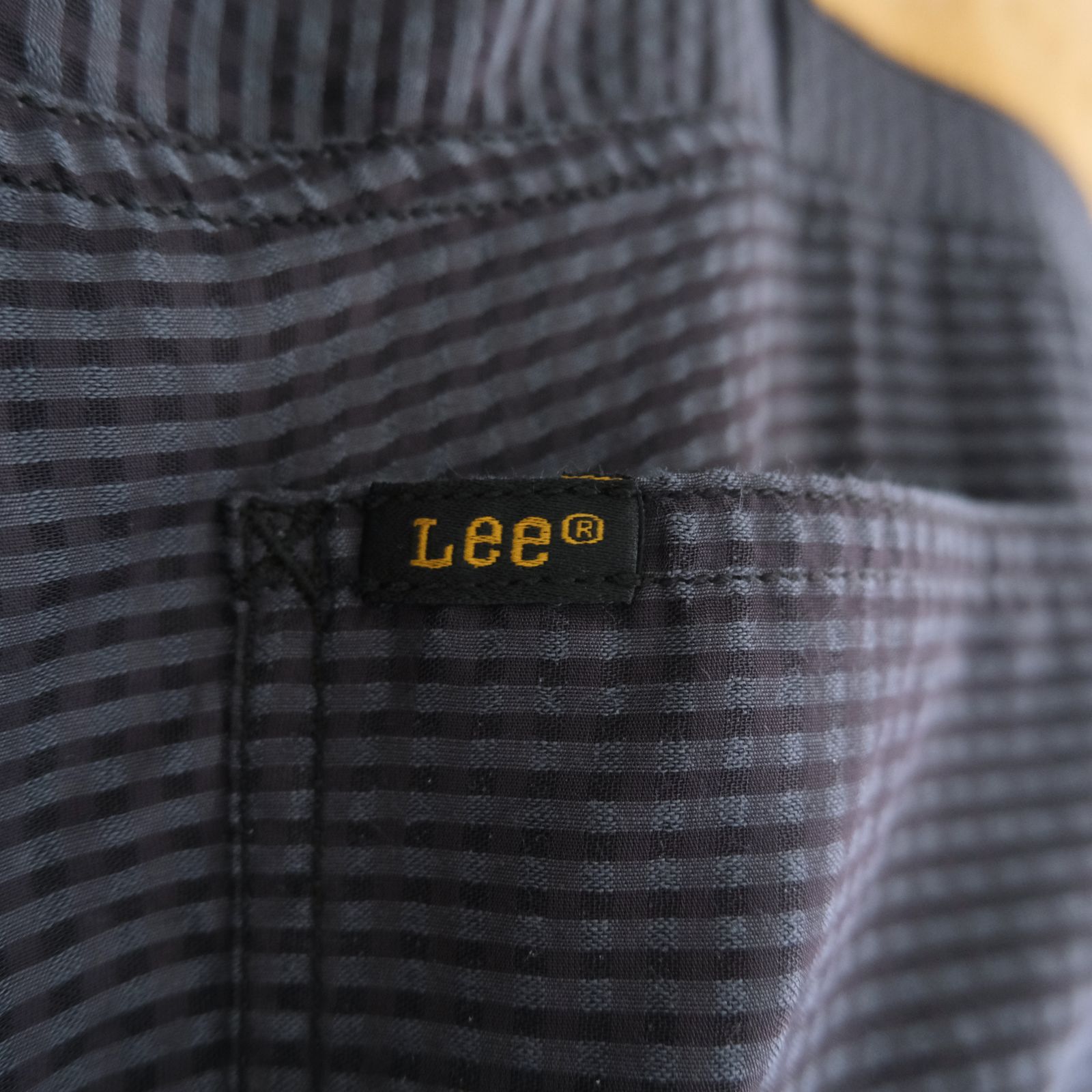 Lee / SEVEN BY SEVEN  / SHEER COWBOY PANT ‐Gingham Check Indian fabric‐ （Navy）