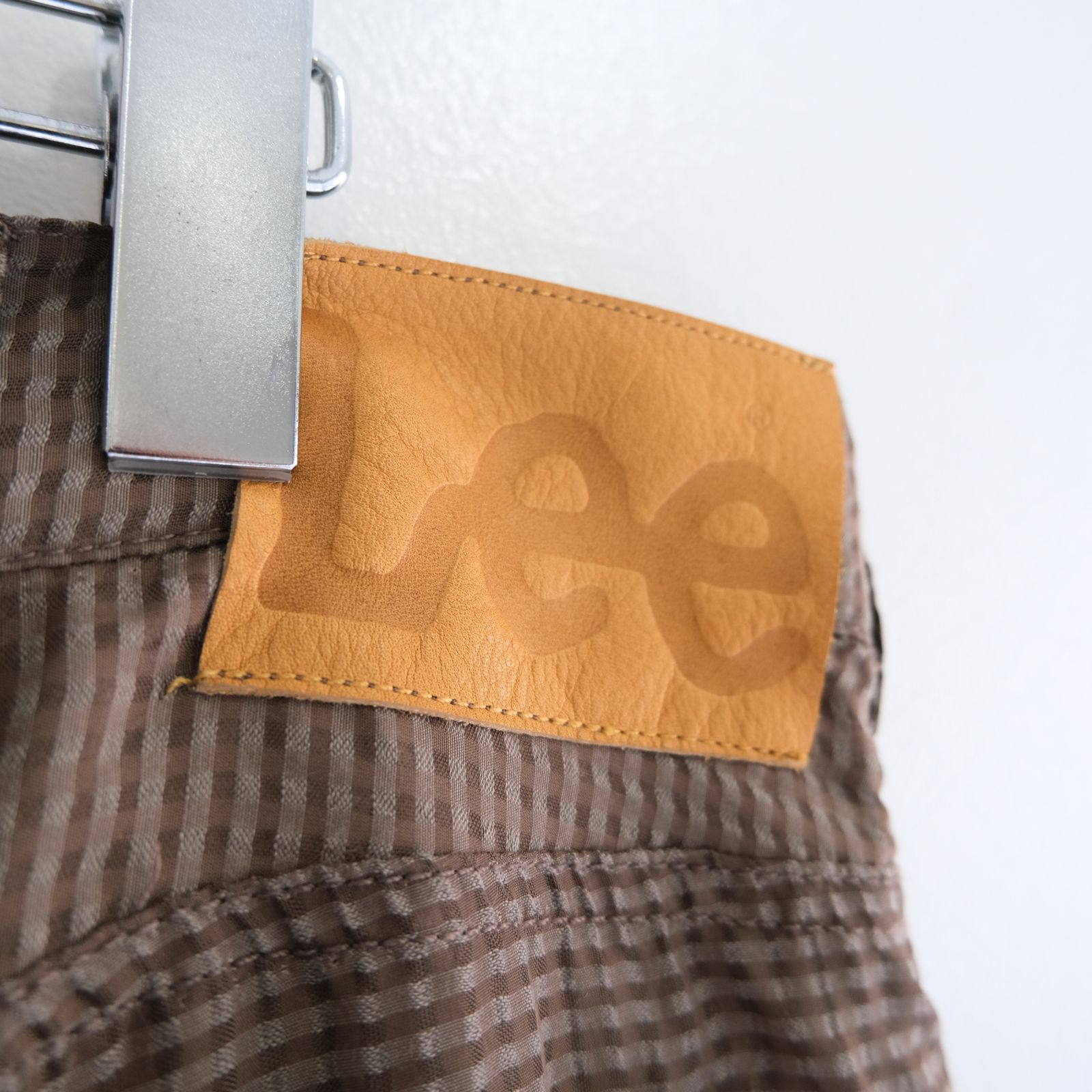 Lee / SEVEN BY SEVEN  / SHEER COWBOY PANTS ‐Gingham Check Indian fabric‐ /