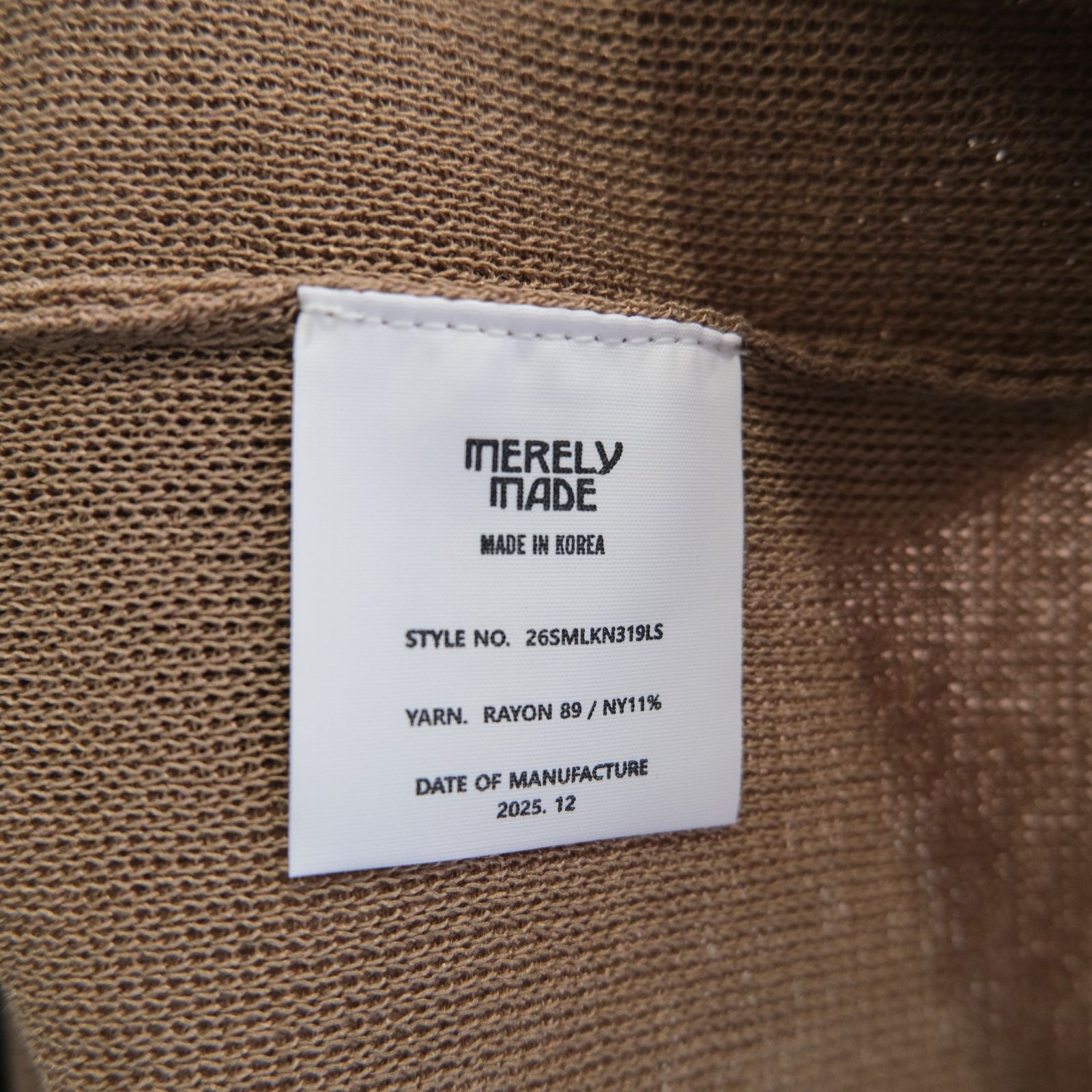 PREMIUM WIDE SLEEVE ‘SEUNGMU’ KNIT / ニット / ECRU BEIGE