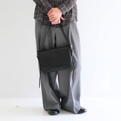【残り1点】Leather Shoulder Bag [Dumbo] / レザー ショルダー バッグ [ダンボ]（Black）