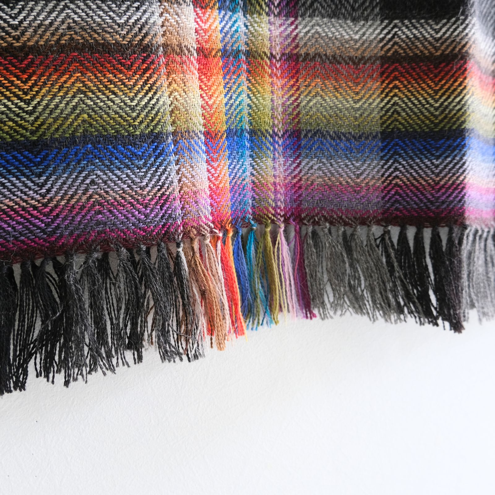 【残り1点】Multi Coloured Scarf（Black）