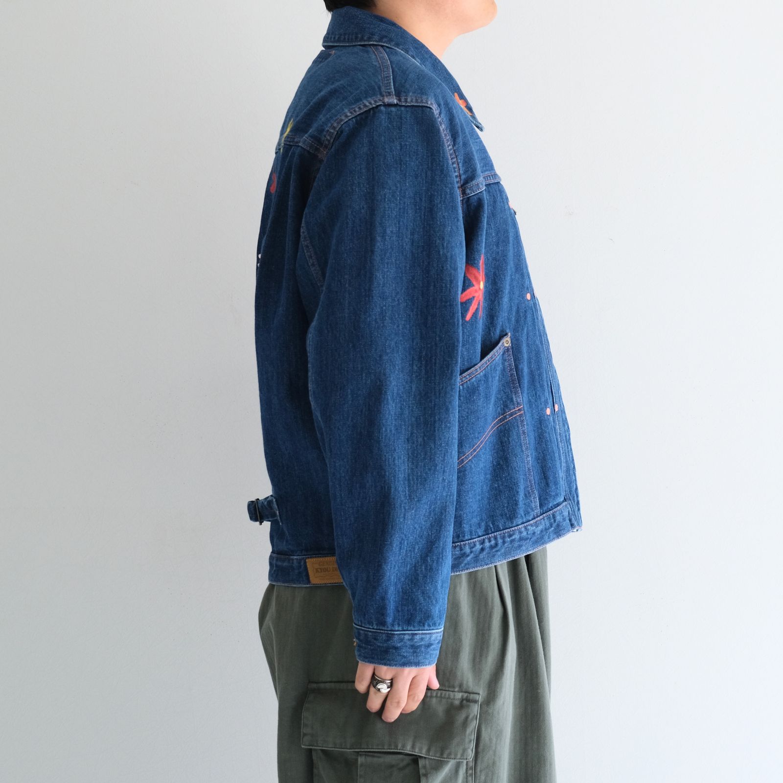 "ROEBUCK" Type-50s Hand Painted Jacket feat. MIO YAMAMOTO / 「ROEBUCK」タイプ50s ハンドペイントジャケット feat. ミオ ヤマモト（BLUE）