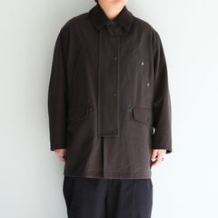 WASHED VINTAGE TWILL MIL-COAT / ジャケット / コート / DARK BROWN
